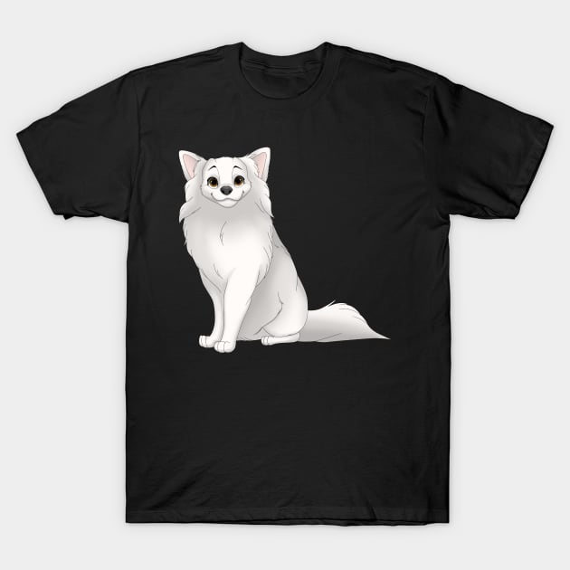 White Longhaired Chihuahua Dog T-Shirt by millersye